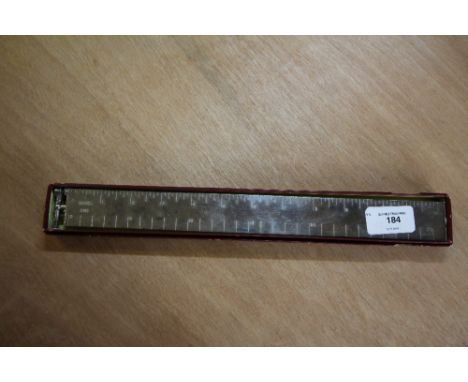 Unusual Dunhill silver plated boxed ruler cigarette lighter