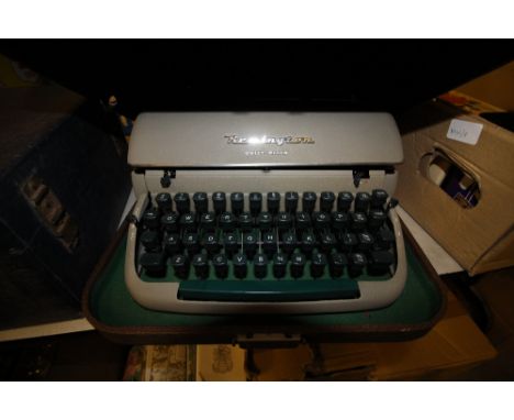 Cased Remington typewriter