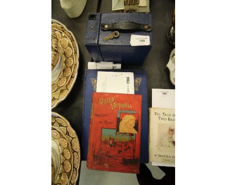 Kodak box camera, together with 2 Queen Victoria books: Her Life &amp; Reign S.W. Partridge &amp; Co and Queen Victoria A Per