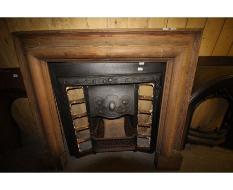 Pitch pine fire surround - wooden surround only not cast iron inner