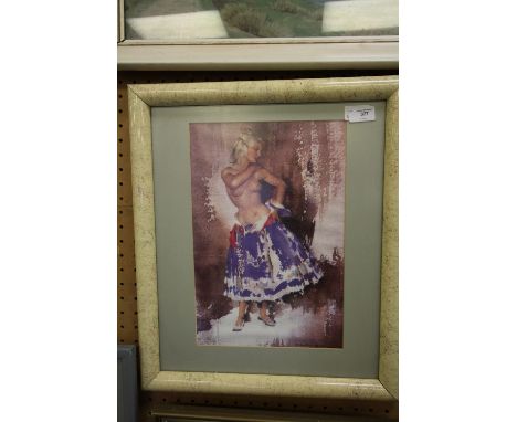 After Sir William Russell Flint - Print - Semi Nude Female