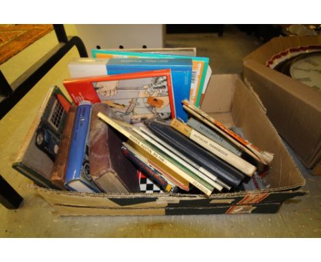 Box of vintage car books