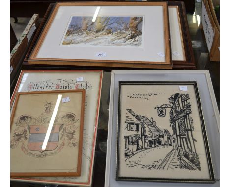 John Straw,Dusk and Dawn, signed, limited edition prints; Jean Goodwin signed print; others