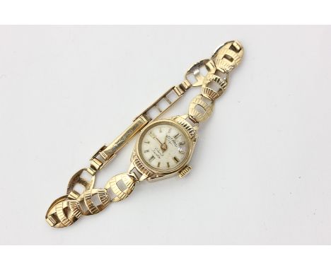 A lady's 9ct gold Rotary bracelet watch