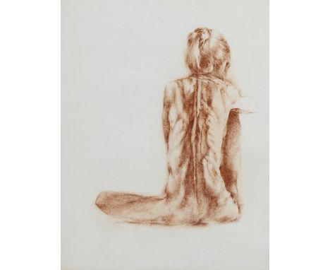 Martin Aynscomb-Harris (born 1937), dancer, sepia etching, signed in pencil, artist's proof, plate 38cm x 30cm, framedGood co