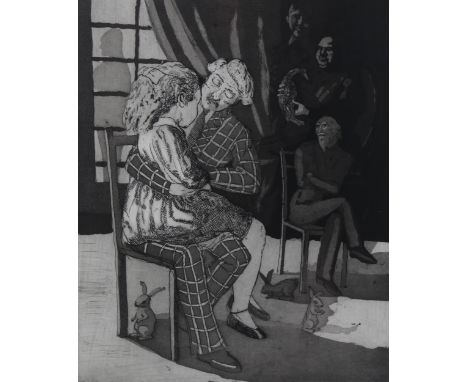 Paula Rego (1935 - 2022), the wild duck, etching, signed in pencil, artist's proof no. 21/25, plate 29cm x 24cm, framedVery g