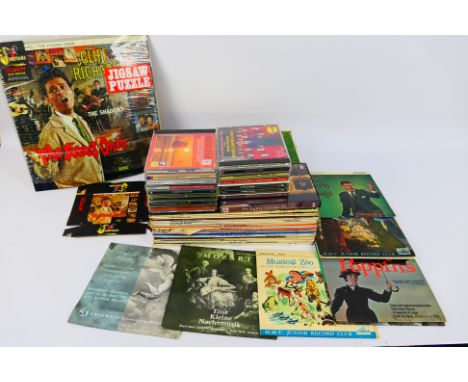 Vinyl records to include musicals, soundtracks, Sammy Davis Jnr and other, also includes a small quantity of compact discs. [