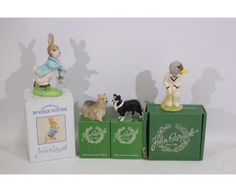 Beswick - 4 x boxed Beswick ceramic figures - Lot includes a limited edition number 546 of 1,500 'Out For A Duck' figure. A B