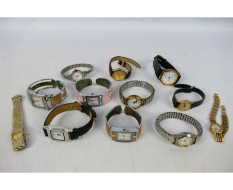 A collection of wrist watches to include Limit, Citron, Timex and other. [W]