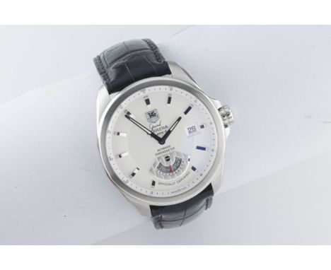 A gentleman's Tag Heuer Grand Carrera Calibre 6 automatic chronometer wristwatch the 34mm circular silvered dial with baton h