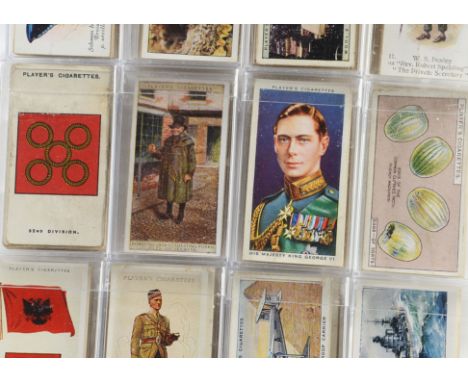 Cigarette Cards, Players, a mixed collection of complete sets to include Military Uniforms of the British Empire Overseas, Bu