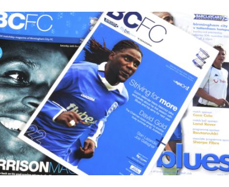 Football Programmes, a collection of 2002-2005 Birmingham City home  playing various clubs icluding Leeds, Middlesbrough, Liv