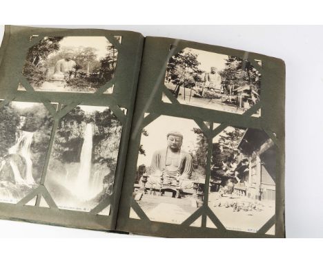 Postcards Album, a interesting collection of approx 250 cards from the early 1900's in vintage album including  RP's of Ameri