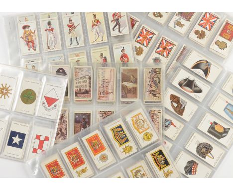 Cigarette Cards, Military, a collection of Player's sets to include Regimental Uniforms (brown back),  Regimental Standards &