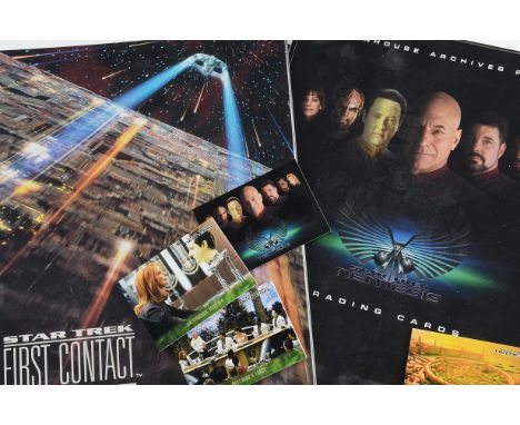 Trade Cards, Star Trek, two modern Collectors Albums containing complete sets to name Star Trek 35 Starfleet File (Rittenhous