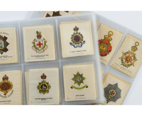 Cigarette Silks, Military, Phillip's Crests & Badges of the British Army (BDV L105) together with Orders of Chivalry  (GP M24