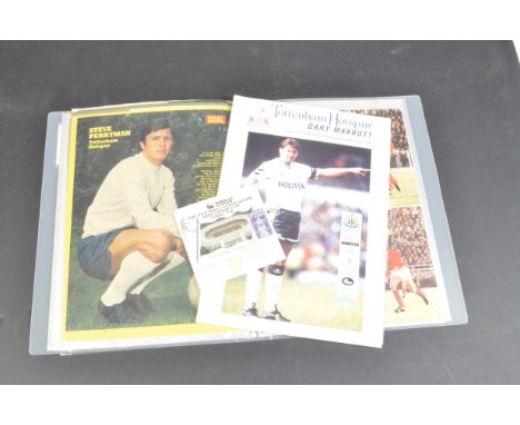Tottenham Hotspur, mainly Spurs memorabilia with eleven cup final programmes, tournament, posters and a share sell off brochu
