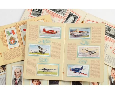 Cigarette Cards, Mixture, a collection of original albums containing sets and part sets by Player's to include The Coronation