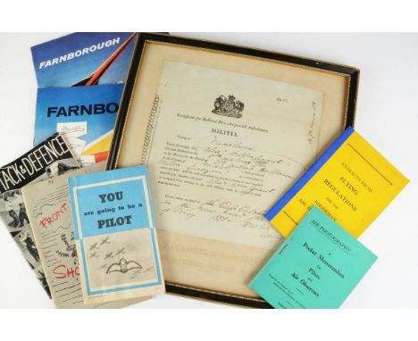 Ephemera Aviation, a  interesting collection of WWII publications including, Front Gun shooting, Aircraft Identification, Pil