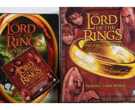 Trade Cards,  Film, Lord of the Rings, a bespoke album for The Twin Towers and Fellowship of the Ring, holding complete set p