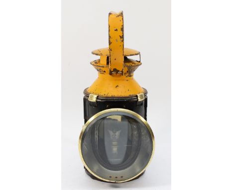 A B.R (M) yellow topped four aspect fogging lamp- complete with burner