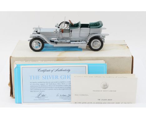 Franklin Mint Precision Models; Die-cast model 1907 Roll-Royce 'Silver Ghost', scale 1:24, authorised and authenticated by Ro