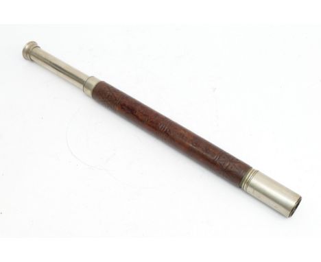 WWII period military telescope by W. Ottway &amp; Co, Ealing, London, stamped with the broad arrow as well as '1625, '268' an
