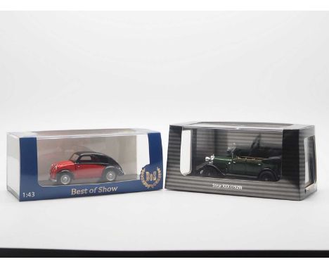 A pair of 1:43 scale hand built resin models by FAHRTRAUM and BEST OF SHOW, comprising of a FAHRTRAUM Steyr XXX and a BEST OF