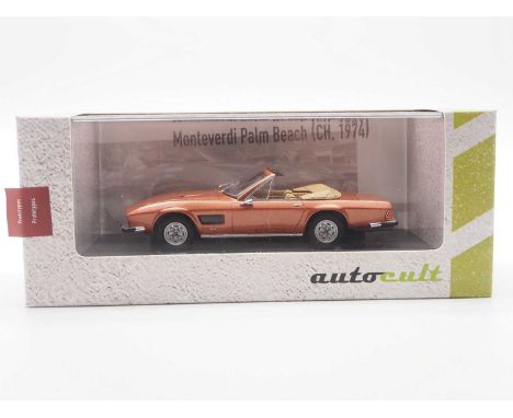 A 1:43 scale AUTOCULT '06027' Ltd edition hand built resin model of a 1974 Monteverdi Palm Beach, edition of 333 - VG/E in G/