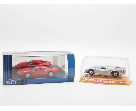 A pair of 1:43 scale models, comprising of an AVENUE 43 Ltd edition hand built resin model of a '60039' 1966 Serenissima 308 