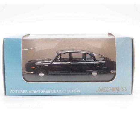 A 1:43 scale SWISS-MINI 43, hand built resin model of a 1965 Tatra 2.603 - VG/E in F/G perspex case and card sleeves