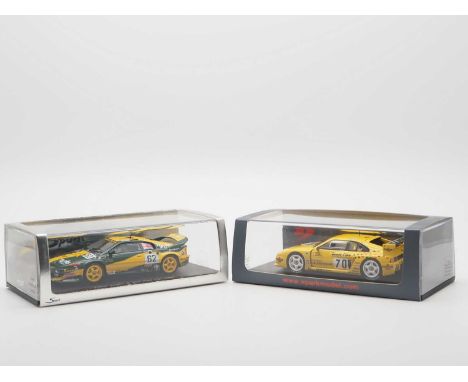 A pair of 1:43 scale hand built resin models by SPARK (MINIMAX), comprising of a  'S2270' 1993 Venturi 500LM (Le Mans) and a 