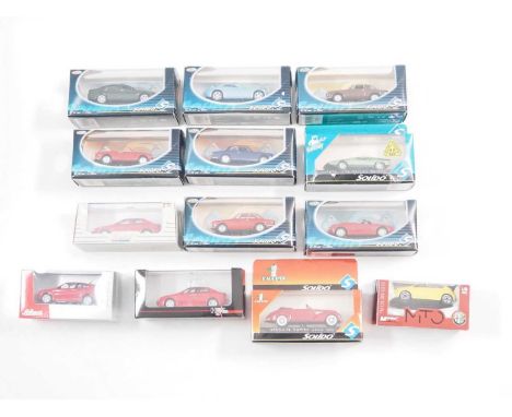 A group of 1:43 scale models by SOLIDO, SCHUCO, MONDO MOTORS, HIGH SPEED and UNIVERSAL HOBBIES, comprising of Alfa Romeo auto