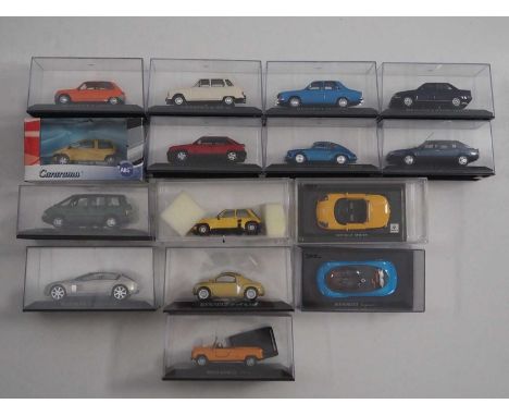 A group of boxed and unboxed 1:43 scale models to include IXO -ALTAYA (ex magazine) ,comprising of Alpine and Renault cars to