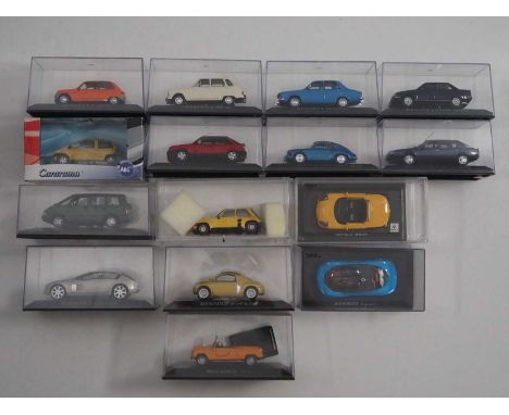 A group of boxed and unboxed 1:43 scale models to include IXO -ALTAYA (ex magazine) ,comprising of Alpine and Renault cars to