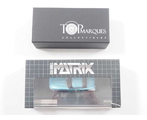 A pair of 1:43 scale, Ltd edition hand built resin models by MATRIX and TOP MARQUES, comprising of a MATRIX '50303-032' 1963 