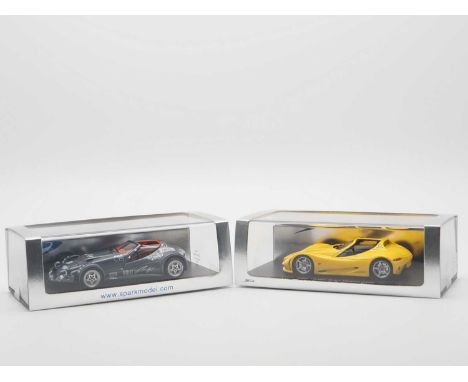 A pair of 1:43 scale hand built resin models by SPARK (MINIMAX), comprising of a  '1460' 1998 Gillet Vertigo and a '1461' 200