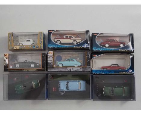 A group of 1:43 scale models to include ALTAYA (ex magazine) BRUMM, SOLIDO and NOSTALGIE ,comprising of SIMCA automobiles, to