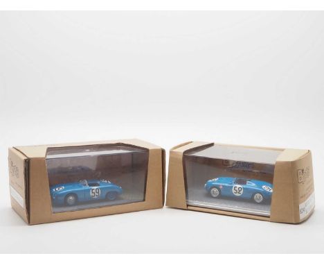 A pair of 1:43 scale hand built resin models by BIZARRE (MINIMAX), comprising of a  'BZ045' 1950 Monopole Tank X84 Panhard (L