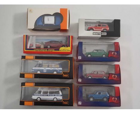 A group of 1:43 scale models by IXO, IST MODELS, WHITEBOX and CAPATOB, comprising of assorted VAZ-Lada automobiles and RAF co