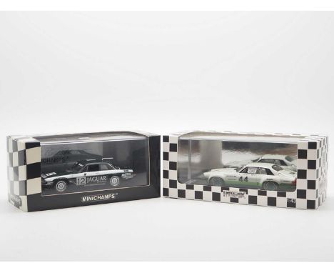 A pair of 1:43 scale limited edition models by MATRIX and MINICHAMPS, comprising of a MATRIX 1978 Jaguar XJ-S Group 4 (Trans-