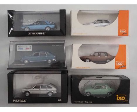 A group of 1:43 scale models by NOREV, MINICHAMPS, IXO and VITESSE, comprising of Renault automobiles to include an MINICHAMP