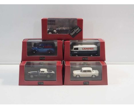 A group of 1:43 scale models by STARLINE MODELS, comprising of Lancia automobiles - VG/E in G/VG boxes (5)