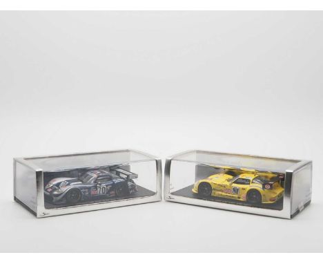 A pair of 1:43 scale hand built resin models by SPARK (MINIMAX), comprising of a  'S0781' 1995 Marcos LM 600 (Le Mans) and a 