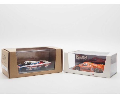 A pair of 1:43 scale hand built resin models by BIZARRE, comprising of a BIZARRE 'BZ397' 1982 Ford C100 (Nürburgring) and a '