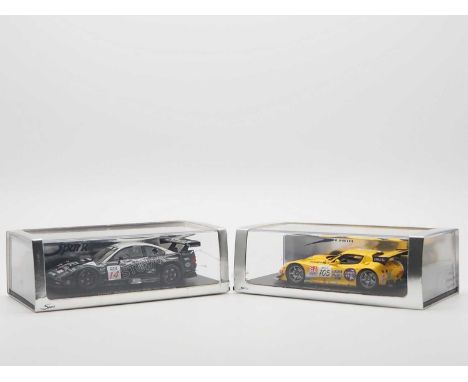 A pair of 1:43 scale hand built resin models by SPARK (MINIMAX), comprising of a 'S0636' 2005 Lister Storm (FIA GT) and a 'S1