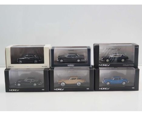 A group of 1:43 scale models by NOREV, comprising of 1950s and 1960s  Lancia automobiles to include a 1957 Lancia Floride II 