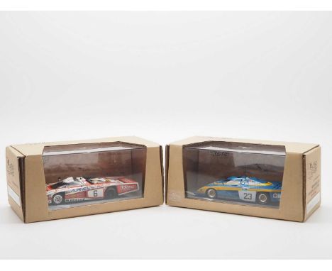 A pair of 1:43 scale hand built resin models by BIZARRE (MINIMAX), comprising of a 'BZ04' 1979 Dome-Zero RL (Le Mans) and a '