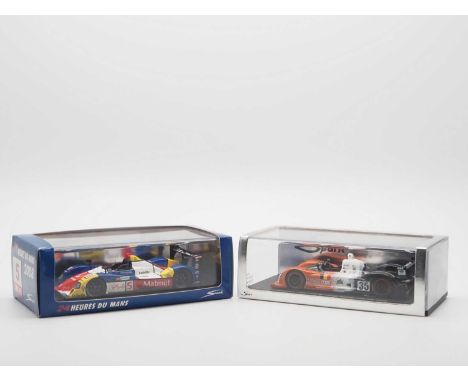 A pair of 1:43 scale hand built resin models by SPARK (MINIMAX), comprising of a 'S1426' 2008 Courage-Oreca LC70 (Le Mans) an
