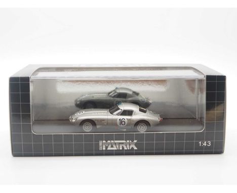 A 1:43 scale Matrix 41001-082, ltd edition hand built resin model of a 1964 Jaguar E Type 'Lightweight' (Le Mans)- VG/E in G/